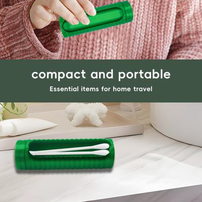 Wattestäbchen Aufbewahrungsbox Tragbarer Wasserdichter Taschenbehälter Handgefertigter Zahnstocherhalter Kunststoff Mini Organizer