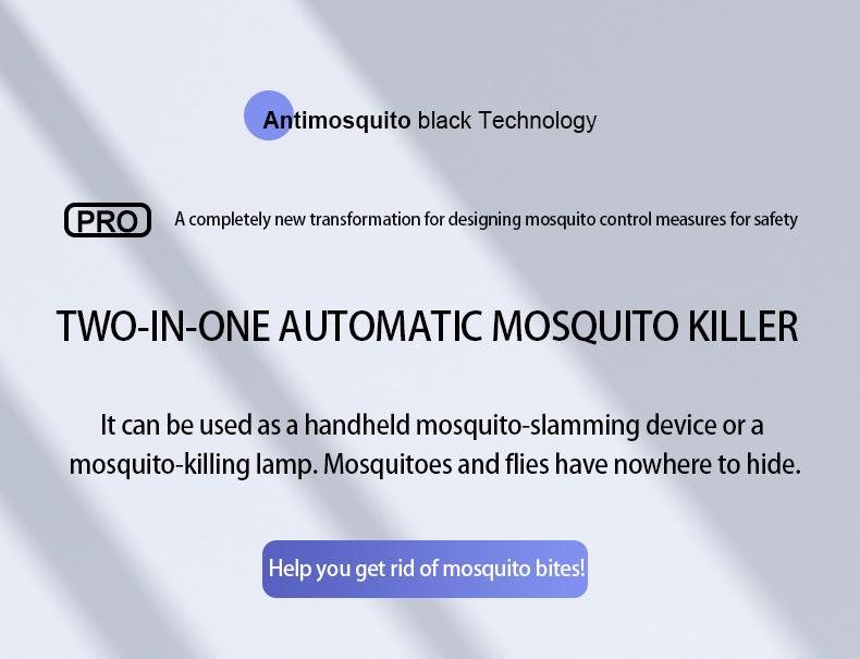 Rechargeable 2-in-1 Electric Mosquito & Fly Swatter - High-Powered Multi-Functional Insect Killer for Home Use