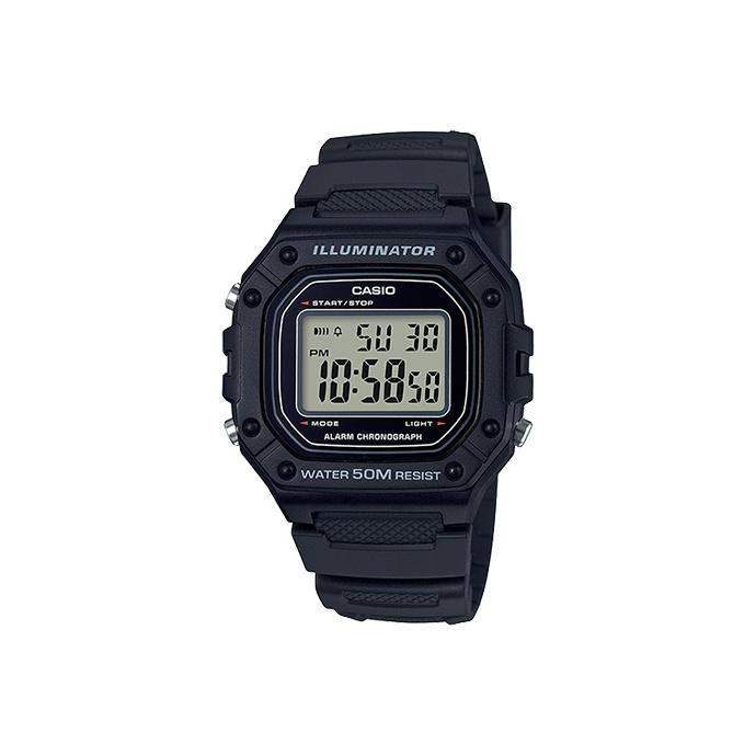 CASIO G Shock W 218H 1A W-218H-1A Black Single Watch