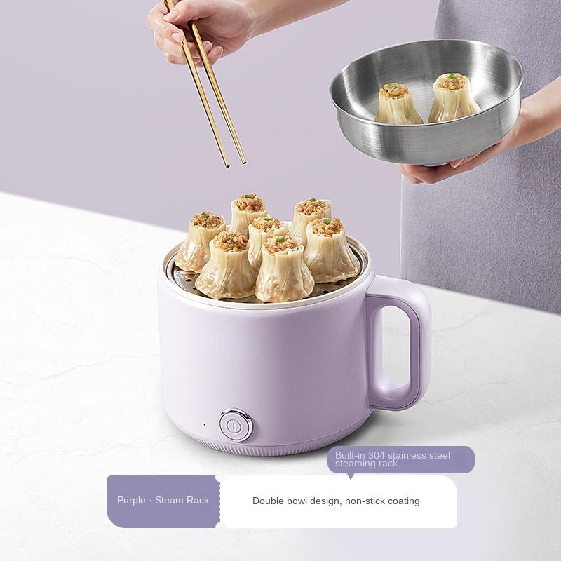 Mașină de gătit electrică de uz casnic 220V 1.6L Aparat de gătit electric antiaderent cu oală fierbinte 500W