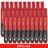 3-100 Pcs/Set Permanent Marker Pen Fine Point Waterproof Ink Thin Nib Crude Nib Black Blue Red Ink 2-3mm Fine Color Marker Pens