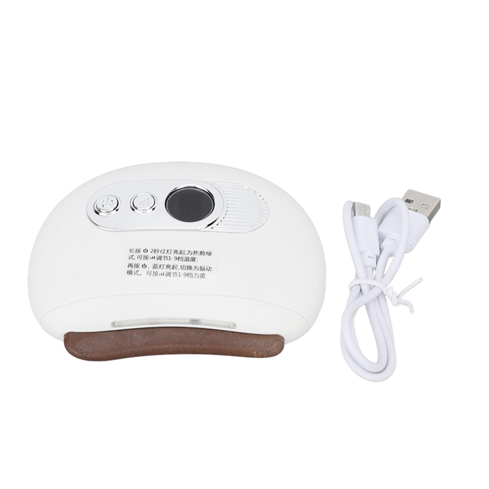 

Инструмент для лица Гуаша, перезаряжаемый портативный электрический горячий компресс, вибрационный скребковый массажер для