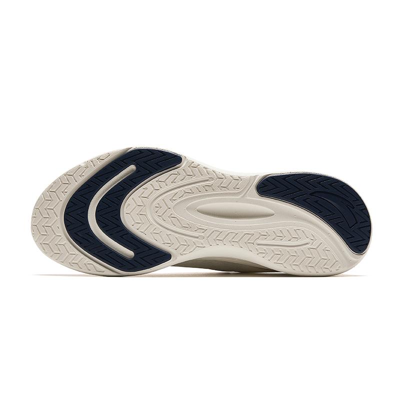 Anta Lingyun Mesh Lightweight Breathable Low-Top Running Shoes Men Sneaker Ivory-White 912425521-4