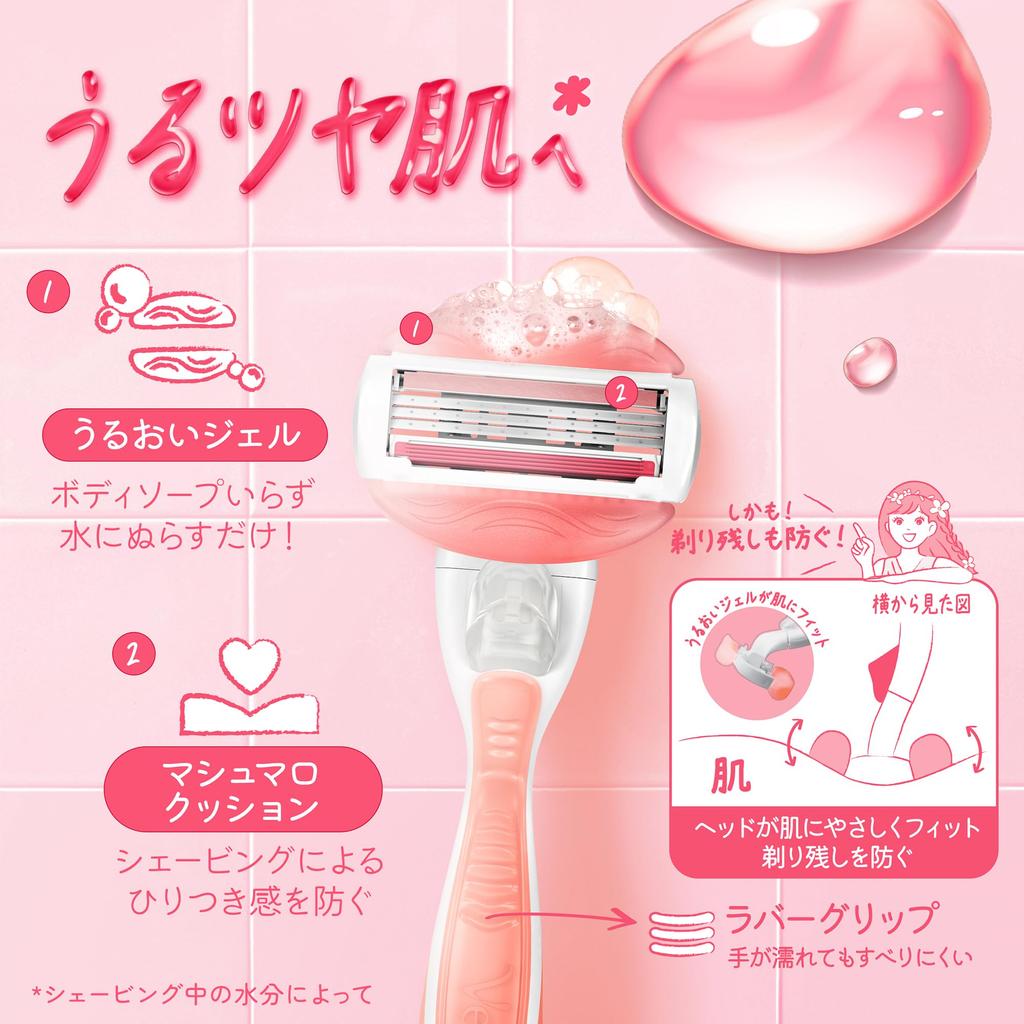 Gillette Venus VENUS White Tea Moisturizing Includes Razor and 8 Replacement Comfort Glide (Venus) Women's Razor, Scent, Skin, Blades,