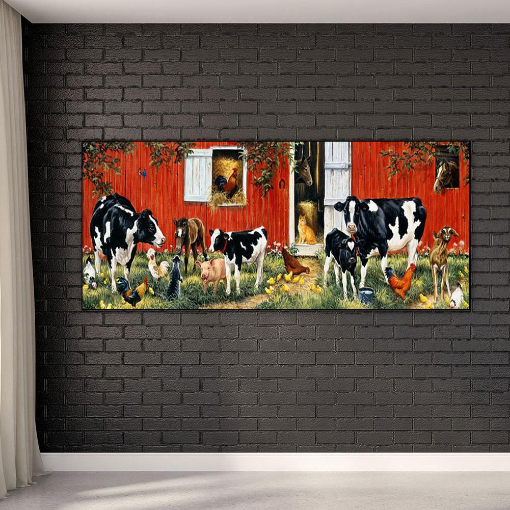 5D DIY Diamond Painting Kits Full Square Drill Cows Mosaic Picture Wall Decor Rhinestone Art Crafts Home Decoration Gift