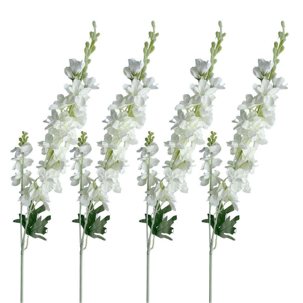 Künstliche Blume Rittersporn Künstliche Blume 4 Stück Künstliche Ritterspornblumen für Vasenfüllung 33,46 Zoll Lang Kunstseide