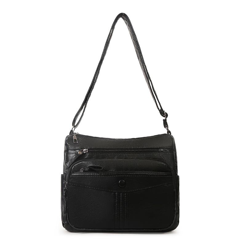 

Chic And Stylish Medium Size Crossbody Bag For Everyday Casual And Commuting Use Style 1 Black