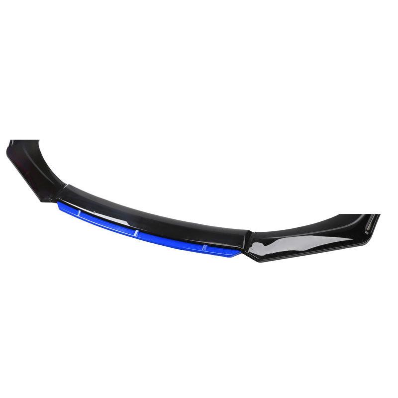 Universal Car Front Bumper Lip Body Kit Spoiler Splitter Diffuser  Red Black Blue Canard Splitter ABS Plastic Auto Modification