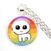 TBH Autism Creature Yippies Creative Funny Yippee Meme Cartoon Glass Cabochon Pendant Necklace Charm Jewelry Gift Jewelry