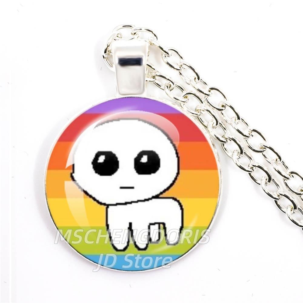 TBH Autism Creature Yippies Creative Funny Yippee Meme Cartoon Glass Cabochon Pendant Necklace Charm Jewelry Gift Jewelry