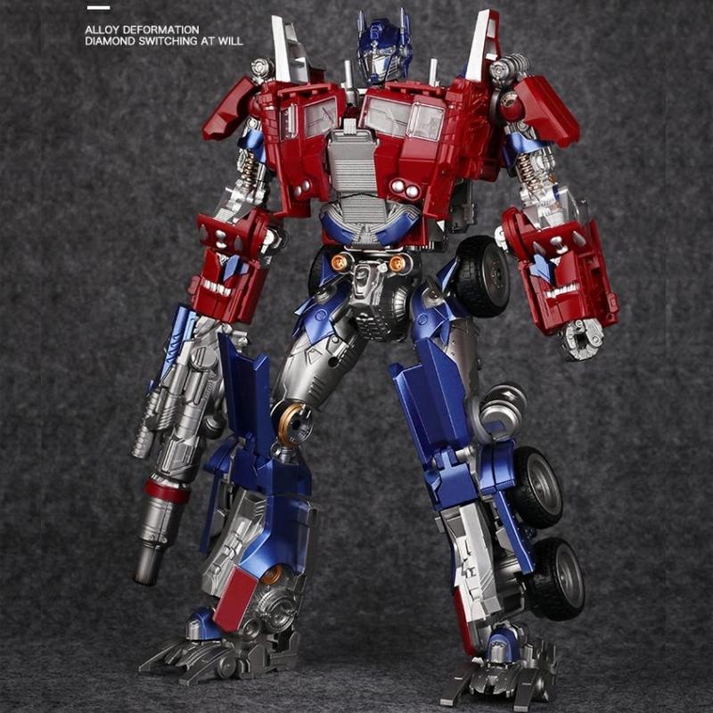 Transformation Toys Optimus AOYI H6003-6 G1 Super Engine Star Heart Flat Head Column Black Apple OP Commander Deformation Model