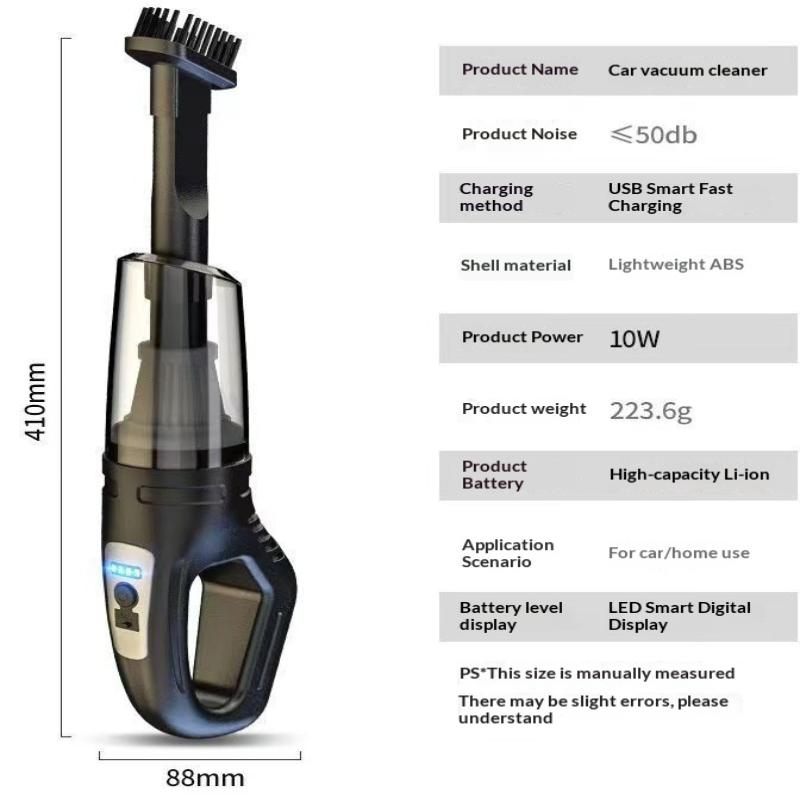 Vacuum Cleaner Portable Homefish Vacuum Cleaner Usb Charging Handheld Cordless Powerful Suction For Auto/Home/Office/Pet