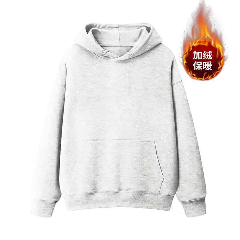 Brand American Milk Blue Fleece Hooded Sweater Women's 2025 New Early Autumn Loose Oversize Niche Coat