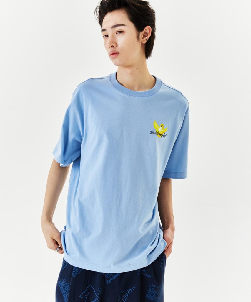Mark Gonzales Balloon Angel Graphic T-Shirt - Sky Blue