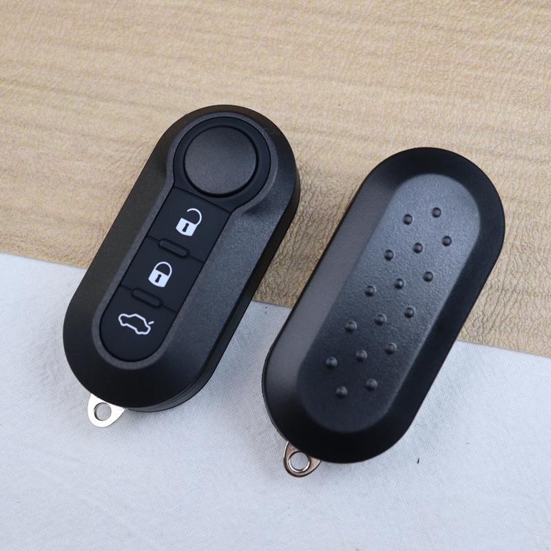 Car Key Fob Case Shell Housing For For Fiat 500 500L Bravo Panda Freemont Punto Ducato Peugeot Boxer Citroen Jumper/Buttons Pad