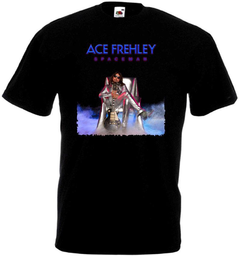 

26 Ace Frehley Spaceman v13 T-shirt black hard rock heavy metal all sizes S-5XL Unisex T-Shirt M