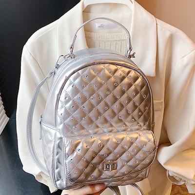 Korean Version of Casual Fashion Portable Small Bag Women's 2025 Summer New Chain Backpack High Value Fashionable Bag