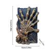 Halloween Skeleton Finger Bookends Ornament Horror Resin Decoration Small Home Halloween Reading Desk Decorative