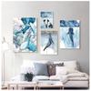Whale Shark Ship Abstract Landscape Wall Art Canvas Painting Nordic Posters And Prints Wall Pictures For Living Room Home Decor