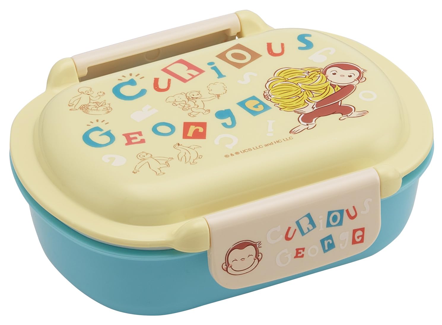 

Skater Bento with Fluffy 360ml Microwave and Dishwasher Made in Curious George Alphabet for Boys and Children s Box, Easy-to-Wash, Lid, Capacity,