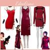 Biohazard 4 Ada Wong Velvet Cosplay Dress For Game Fans Xs To Xxxl Available