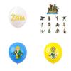 Zelda Game Themed Birthday Party Decoration Set With Banners, Cake Toppers, And Balloons Starry Sky Brand