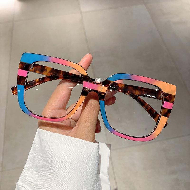 Cat Eye Anti Blue Light Flat Lens Replaceable Lens Eyeglass Glasses Frame Glasses Anti-radiation Computer Eyewear