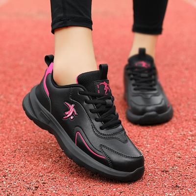 Markenschuhe, Sportschuhe, neue Frühjahrs- und Sommer-Leder-Leichtgewicht-Laufschuhe, schwarze wasserdichte Freizeitreiseschuhe