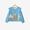ZANZEA Women Casual Doll Collar Loose Long Sleeve Floral Blouse
