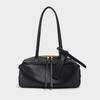 A Simple Cowhide Boston Bowling Bag for Women