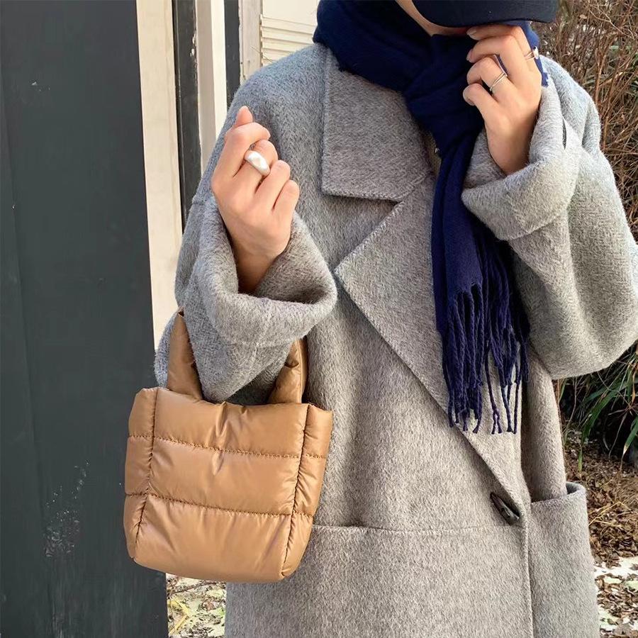 Jednoduchá lehká nylonová taška Malá dámská taška Clip Bavlněná kabelka Crossbody kabelka přes rameno