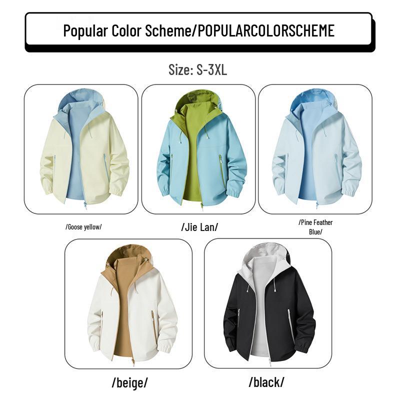 Jachetă Unisex Față-Verso Cross2025 Stil Coreean - Versatilă & Trendy