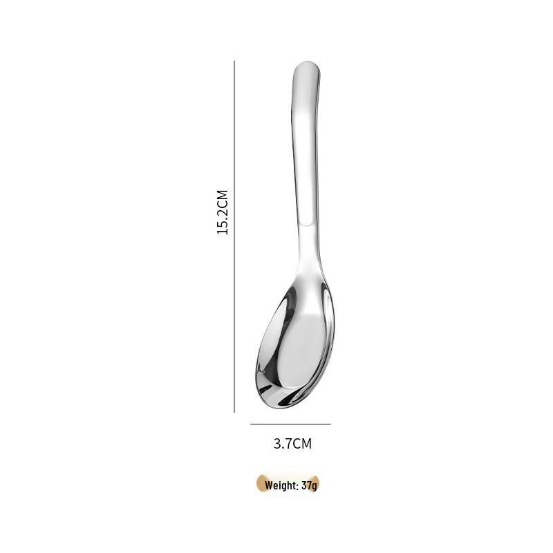 

Zhi Shi 316 Stainless Steel Medium Flat-Bottom Spoon Set