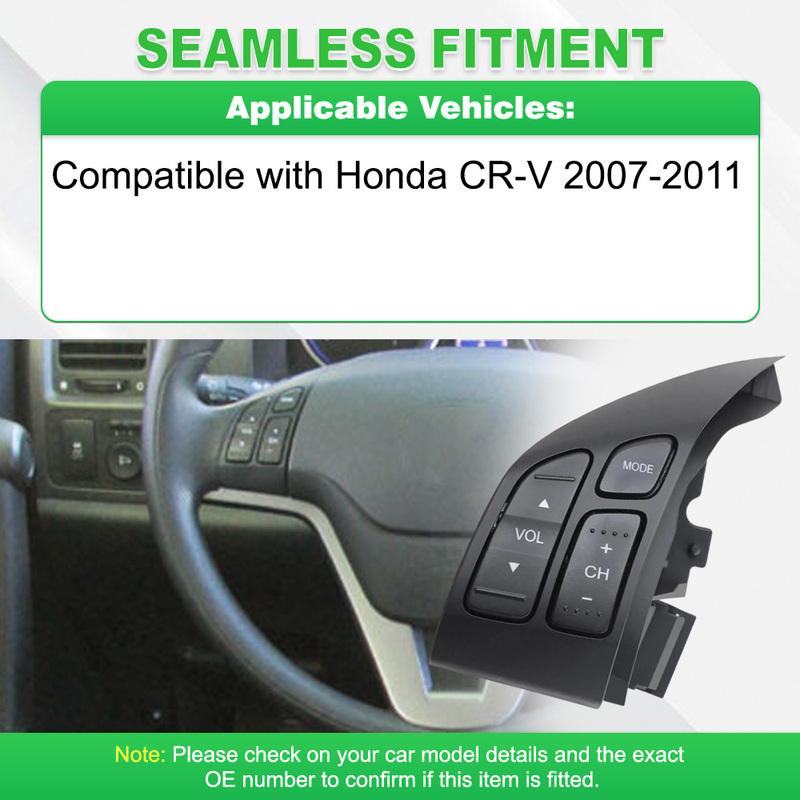 For Honda CR-V 2007-2011 Left Volume and Multimedia Mode Control Switch 12 P 36770SWAA01 35880SWAA01