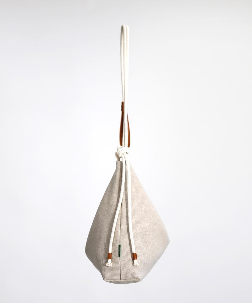 Green Stuff Loose Fit Rope Shopper Bag 57 Linen - Beige