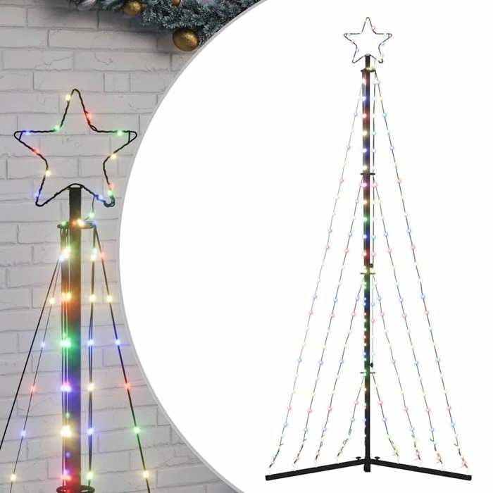 VidaXL LED Christmas Tree 339 Colorful LEDs 187 Cm, Christmas Light, LED Christmas Light, Outdoor Christmas Light, 4016431