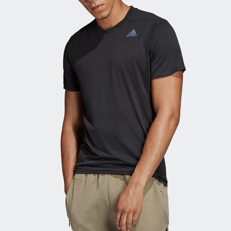 adidas T Shirts Men's Black Crew Neck Moderate Straight Fit CZ8725