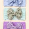 3-color Set of Baby Products, Wind Baby Nylon Bow Headscarf, Cute Princess Children's Headband.
