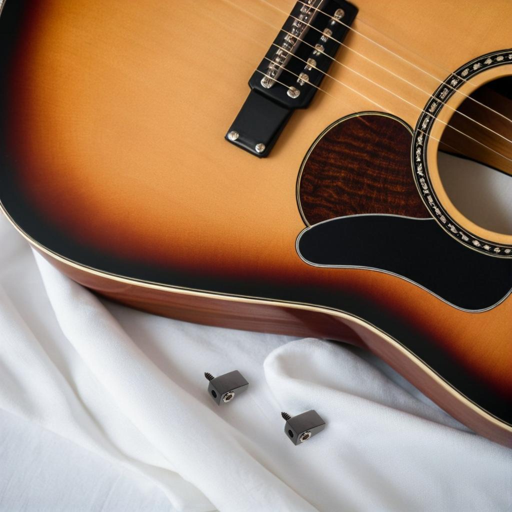 3Pcs Headless Guitar Locking Nut Split Design Metal Electric Bass String Lock Stable Intonation Tonal Stage
