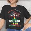 Juneteenth Black Women 1865 Rooted In Freedom Graphic T Shirt Men Women 100 Cotton Tee Shirt Clothes