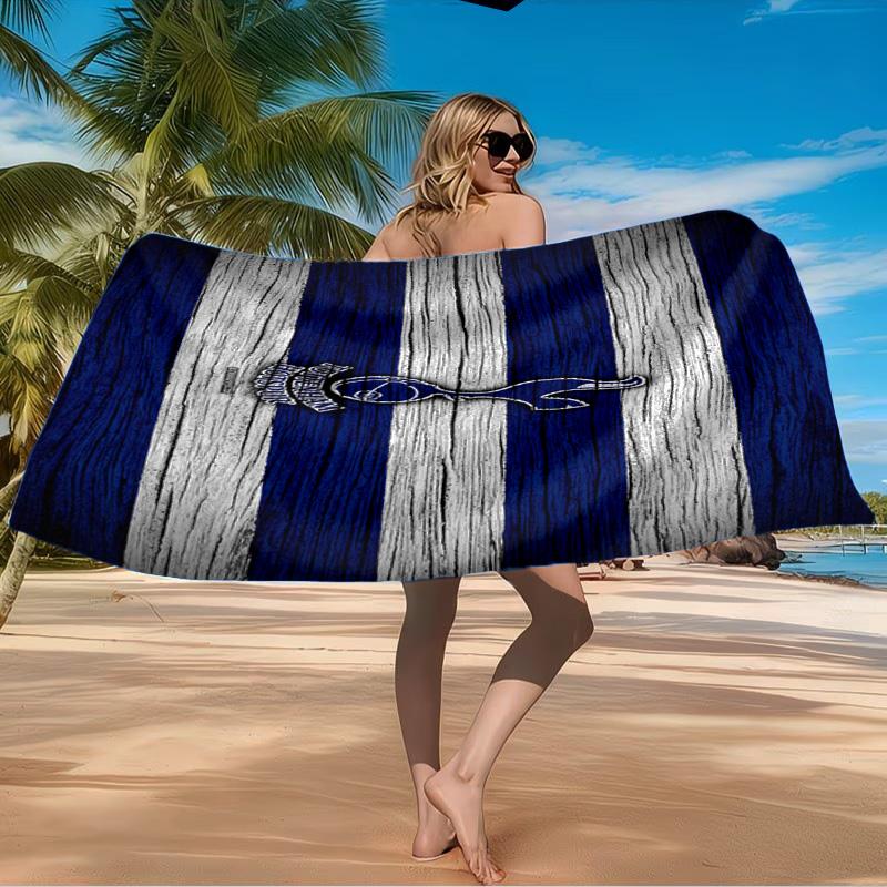 Tottenham Crest Design Beach Towel Microfiber Beach Towel, Lightweight and Quick-Dry, for Summer Travel, Swimming Pool Fan Birthday Gift