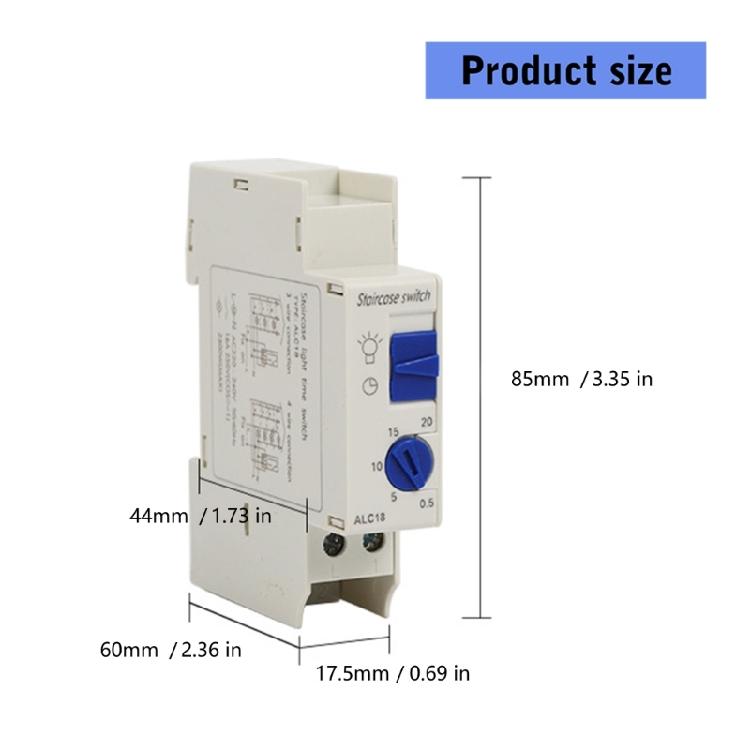 Rail Mount Lighting Timer Automation Corridors Time Control Switches Staircase Lighting Timer Switches Easy To Install