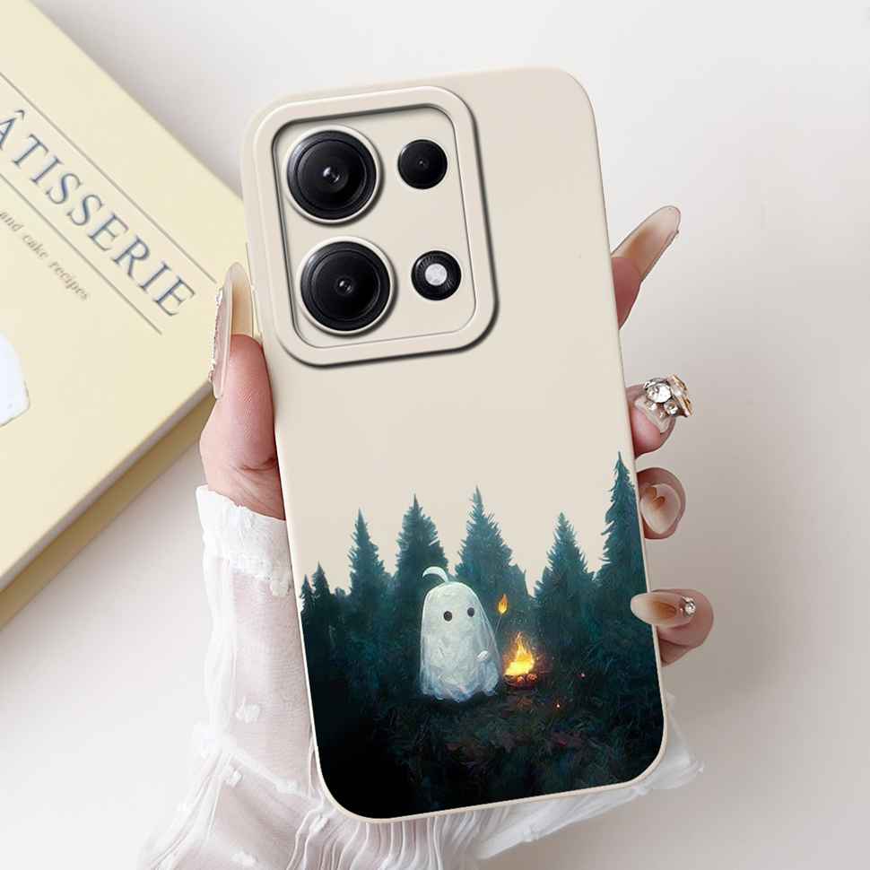 Simple Silicone Case For Redmi Note14s 4G Capa Lovely Panda Rabbit Shockproof Back Cover For Xiaomi Redmi Note 14S Phone Shell