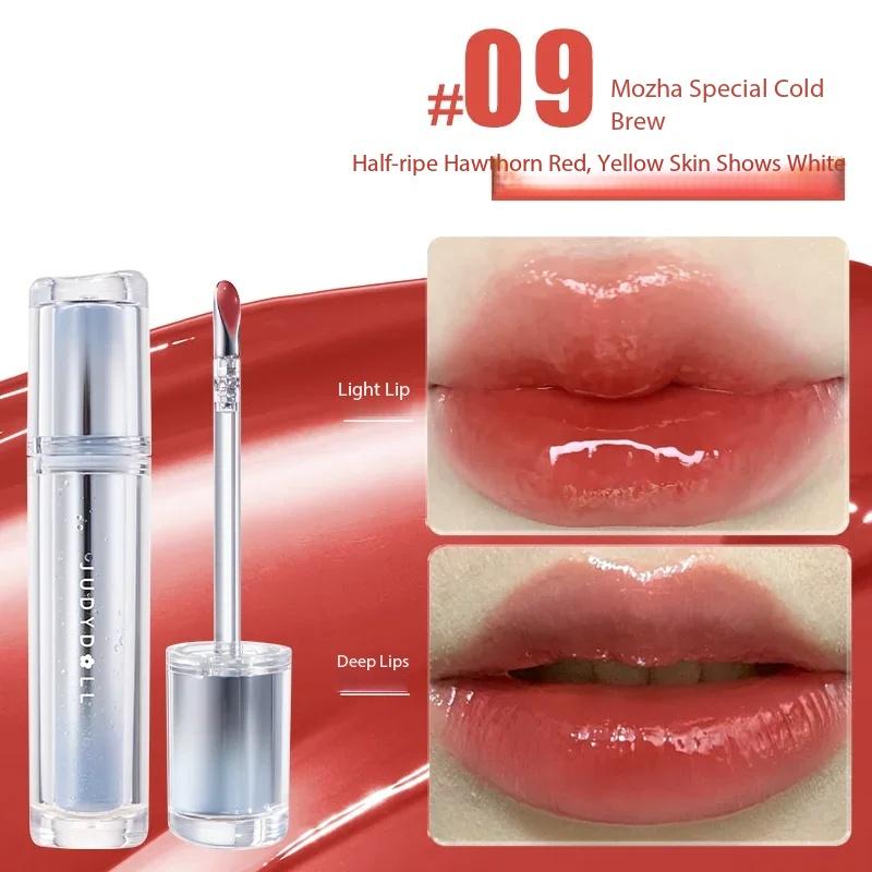 

Judydoll Lip Glaze Lip Plumber Clear Lipgloss Nutritious Long Lasting Vitamin Mirror Glow Hydrating Liquid Lipsitck 09
