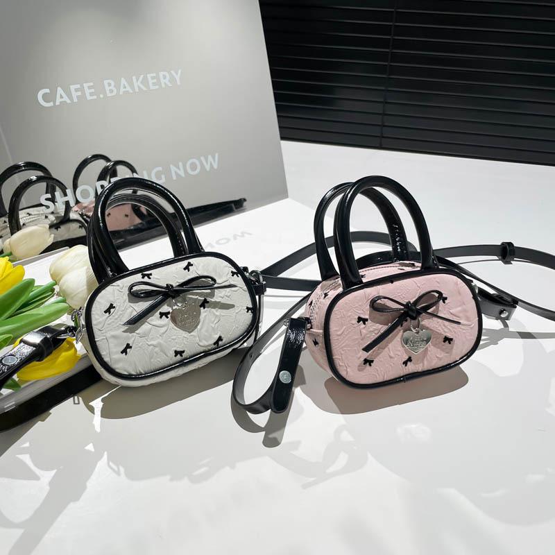 Sweet Bow Butterfly Decoration Women Casual Shoulder Crossbody Bag For Daily