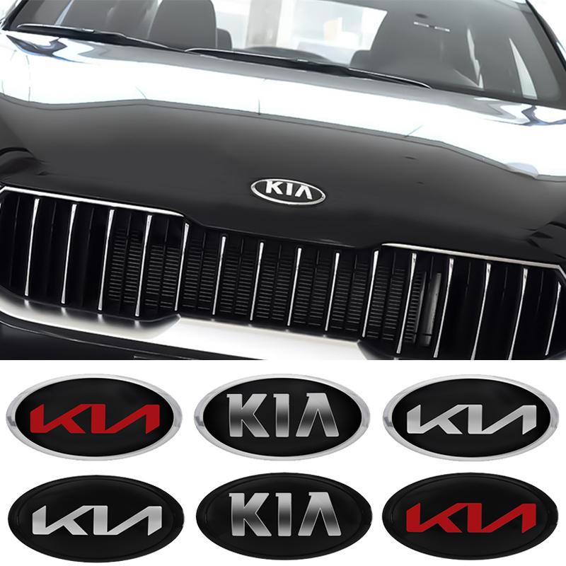 AABJA1 Car Front Hood Emblem Badge Sticker Accessories For KIA Sportage Ceed Sorento Cerato Optima Picanto Rio Soul k3 k5 KX1 K4 KN K6