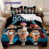 Vibrant Artistry Colorful Characters Unite Three-piece set(1 * duvet cover + 2 * pillowcase, without core)Bedding set Christmas birthday gift