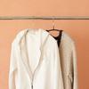 MAWA Economic 40 Hangers, Set of 20, White, Slim, Space-Saving, Non-Slip Coating, Round Hangers, Ideal for Knitwear, Shirts, and Blouses, 360 Rotatin
