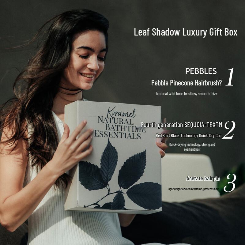 KRRAMEL Boar Bristle & Air Cushion Comb Gift Set Normal Size