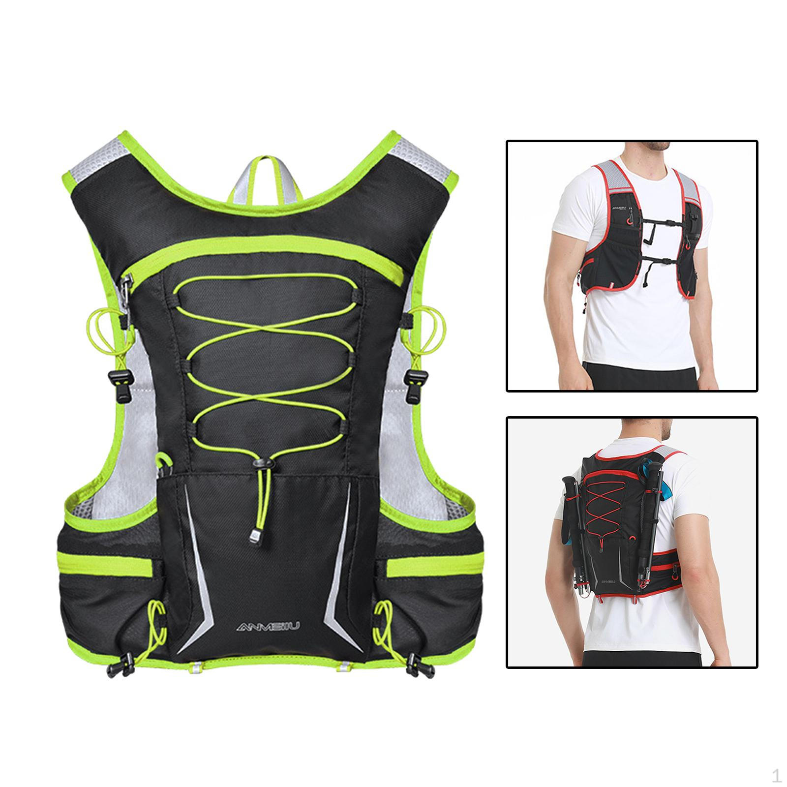 

Велосипедний рюкзак Biking Hydration Pack для бігу в гори Green 17.5x21.5x43cm